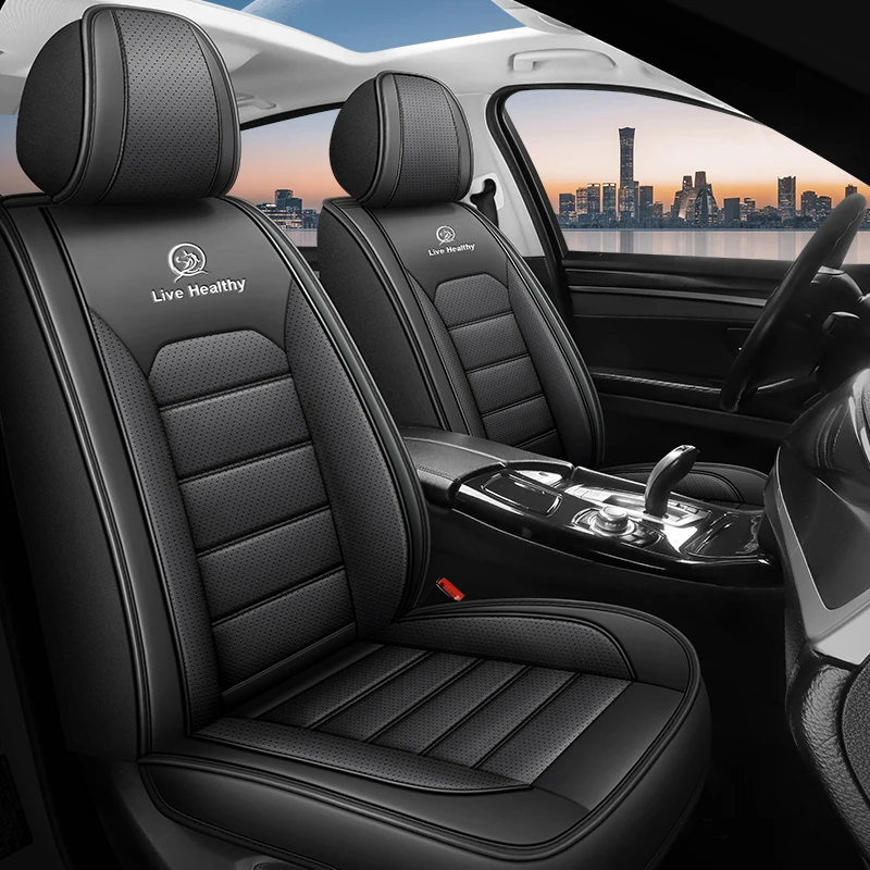 

Front two-seater car seat covers, comfortable and breathable, classic color options available, suitable for most car models