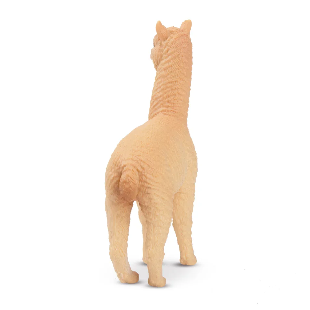 Toymany Simulation Male Alpaca Wildlife Animal Model Toy Mini Figures Dolls Action Figurines Toys Children Gift Cake Decoration