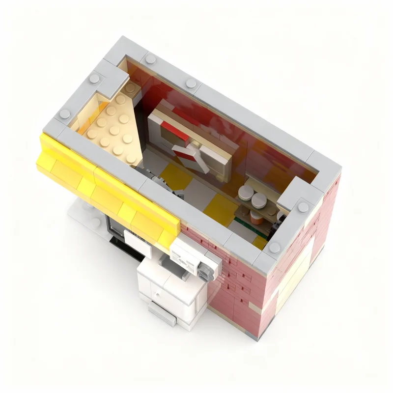 462pcs MOC Modular Buildings Spiderman Bodega Modular Model Building Blocks Birthday Brick Collection Craft Idea DIY Art Display