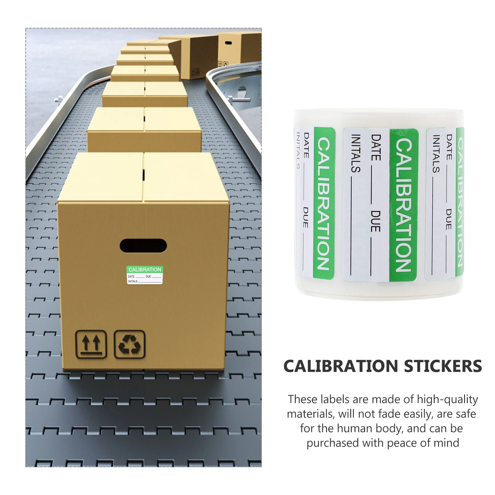 Sticker Quality Control Label Green Calibration Self Laminating Labels Nail Stickers