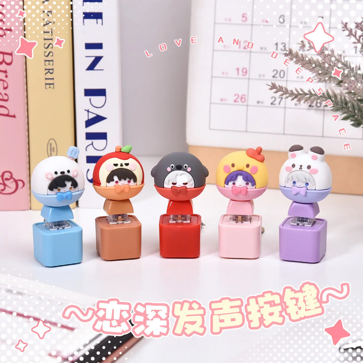 

Love and Deepspace Sylus Caleb Zayne Cosplay Anime Cartoon vocalize keycap button Accessories ornament Halloween Gift