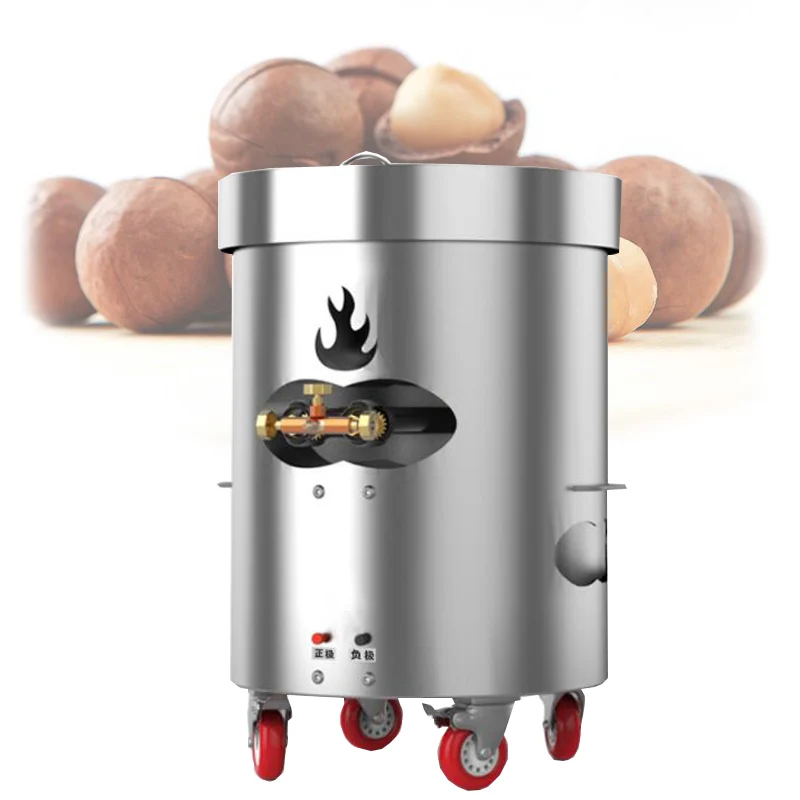 

Stainless Steel Nut Baking Machine Peanuts Macadamia Chickpeas Nut Roasting Machine Commercial Vertical Nut Processing Machine