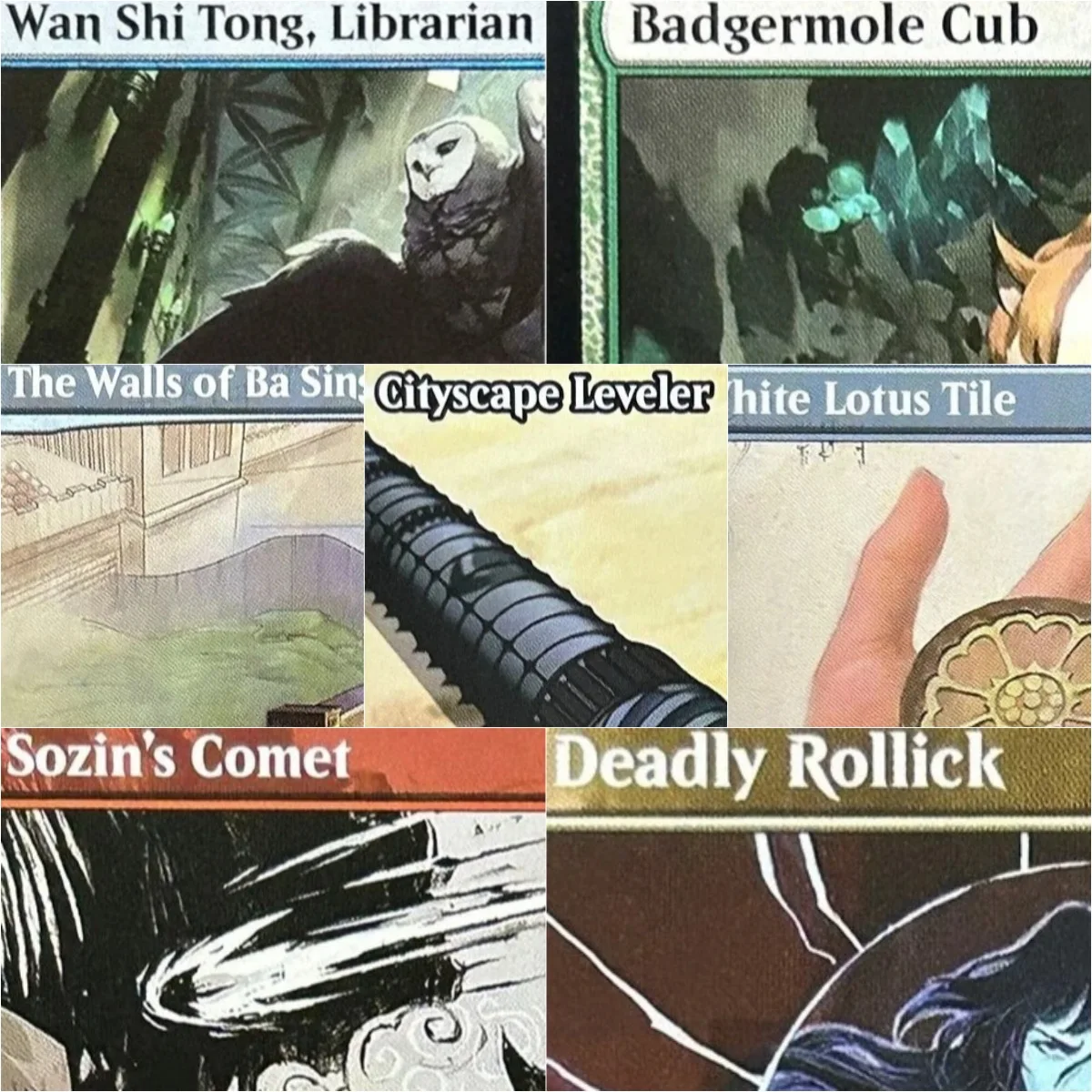 

TLA/TLE "Badgermole Cub/Deadly Rollick/Wan shi tong" Magical Proxy Cards Top Quality Gathering Board Playing Game Trading Cards