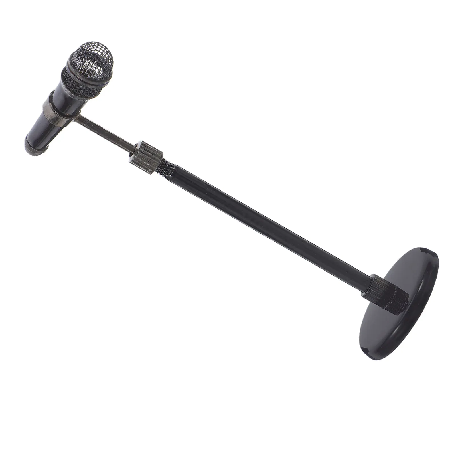 

Micro Miniature Microphone Intricate Details for Dollhouse Furniture Music Event Decor Simulation Mic Stand Alone Decorative