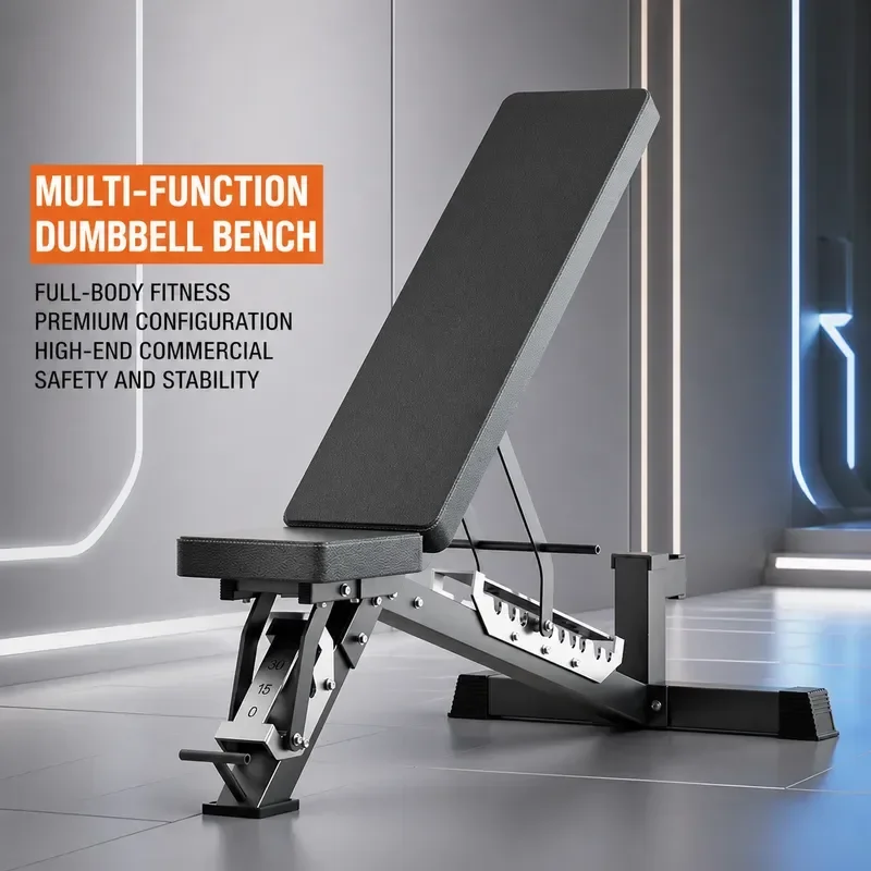 for Dumbbell Stool Light Commercial Professional Bench Adjustable Home Fitness Chair Multifunctional Equipment for Sit-ups