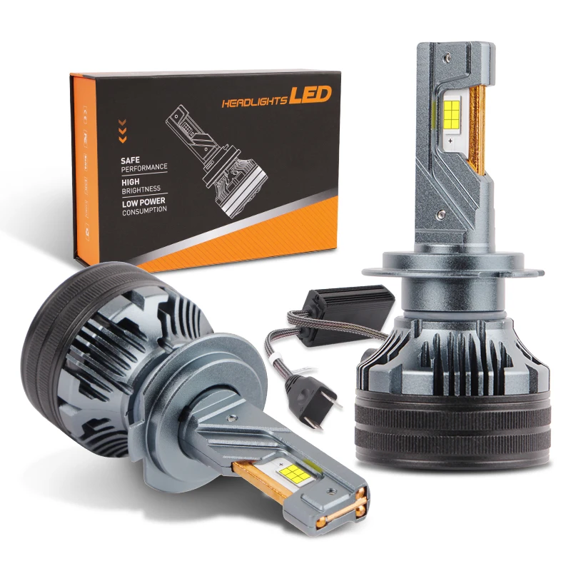 

Q7 автомобильные светодиодные фары с тремя медными трубками, модификация дальнего и ближнего света 180 Вт, совместимая с H1 H7 H11 9005 9006 9012 H4/H9 D2