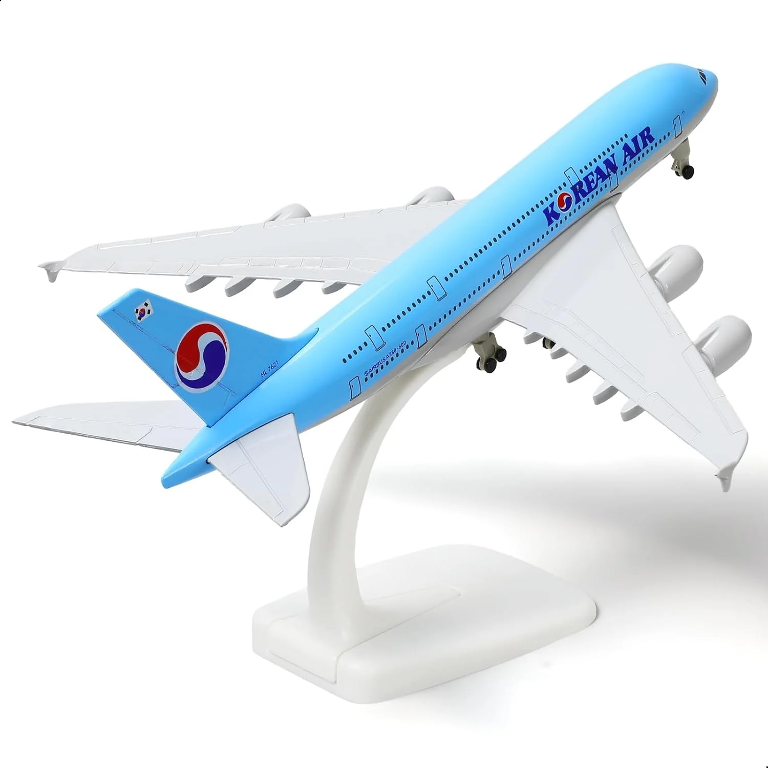 

20 см модель самолетов A380, корейский масштаб 1/300, металлическая литая модель самолета, детские игрушки с подставкой, подарок для авиационных энтузиастов