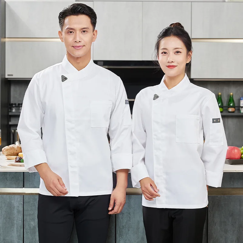 

Осенняя новинка: водонепроницаемая униформа для поваров (женская и мужская), для кухни, ресторана, столовой, с длинным рукавом, с возможностью нанесения логотипа на заказ.