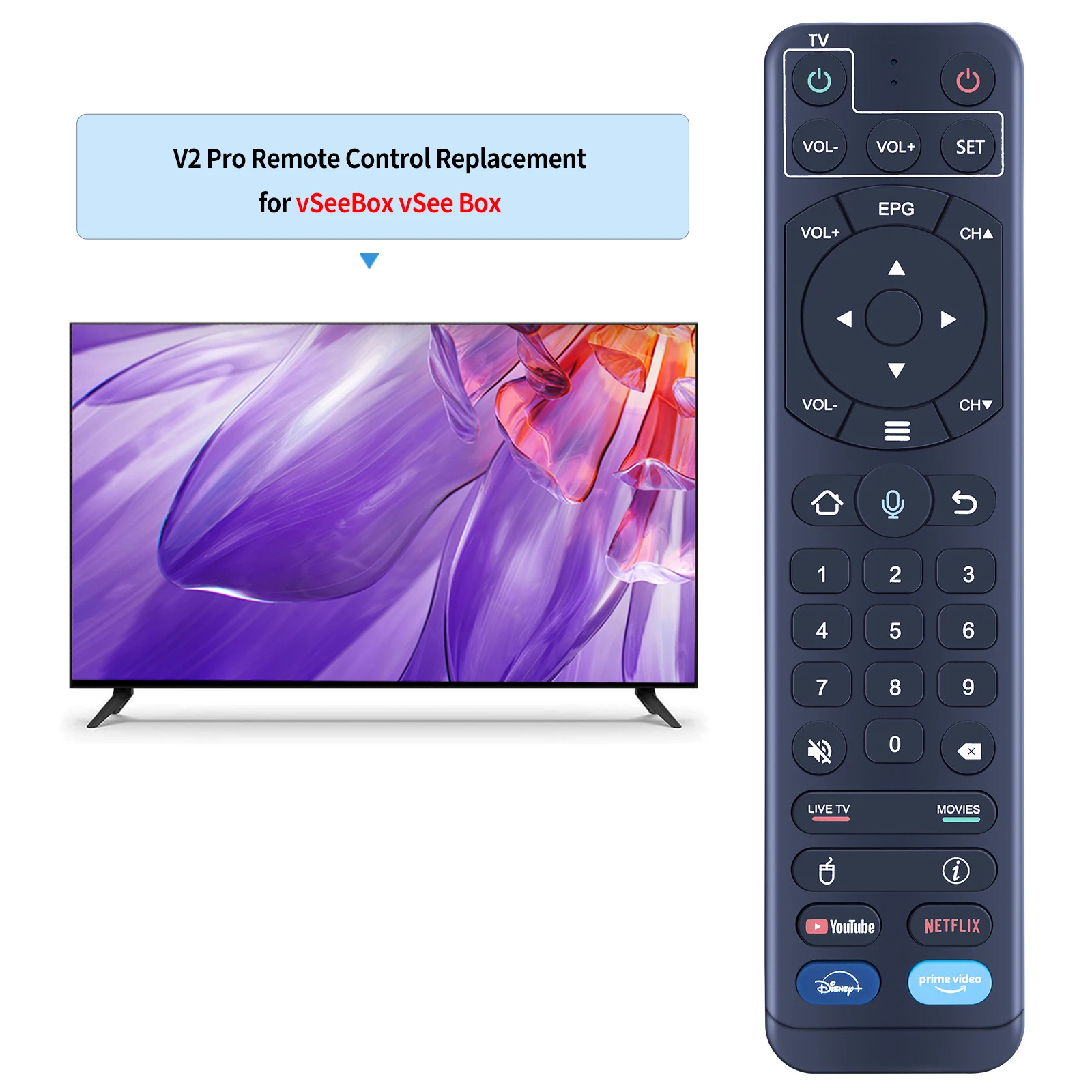 音声リモコン,vbox v2 pro/elite/v1 max/v1 pro, androidメディアボックス用