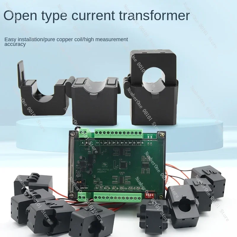 8-Channel AC-DC current transmission detection module isolation 485 communication multi-channel open current acquisition