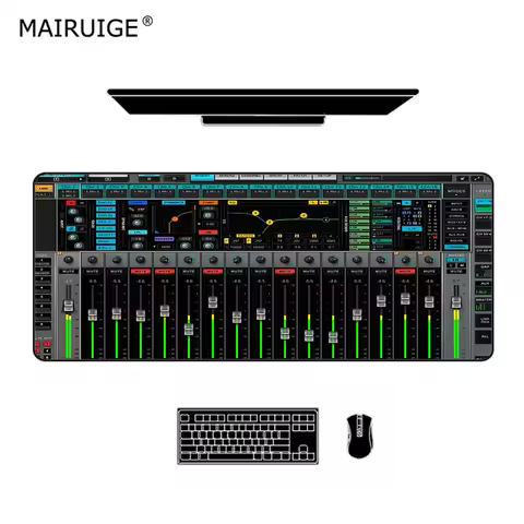 Mouse Pad XXL 800x300/900X400mm Keyboard Pad Audio Mixer Mixing Console DIY Custom Game Desk Mat Gaming PC Mousepad Large Pads