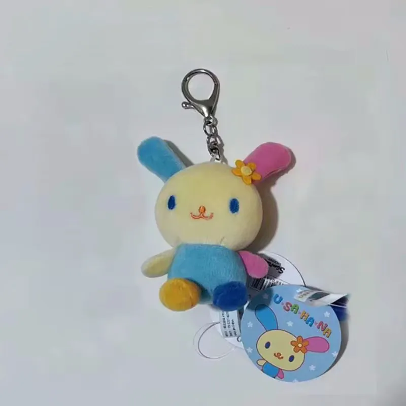 Kt Cute Usahana Plush Keychain Key Chain Keyring Rabbit Bunny Kawaii Women Bag Keychains Mascot Kids Toys For Girls Small Gift