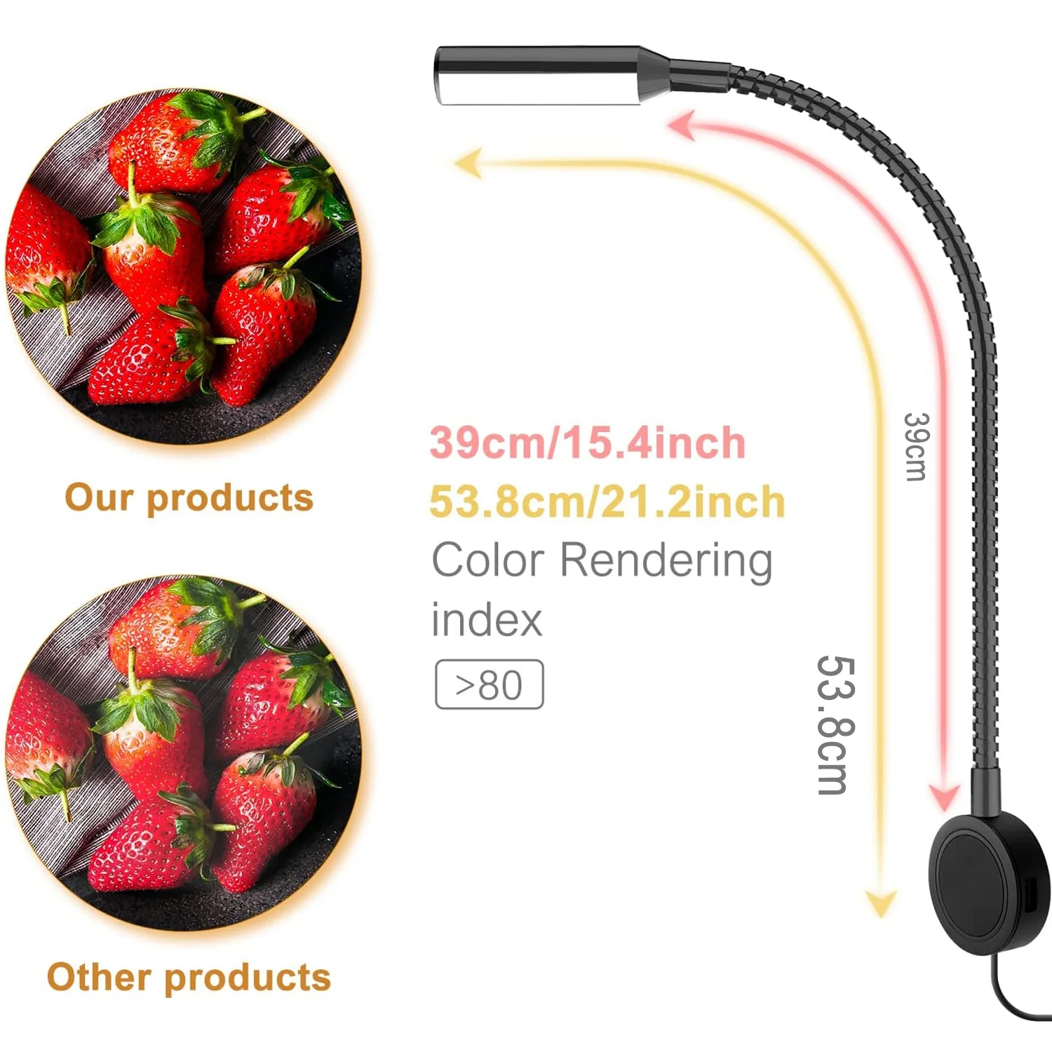 Bed Reading Lights for Headboard, Bedside Wall Mounted Reading Lamp, Touch to Adjust Brightness