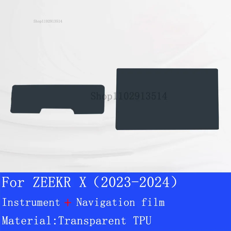 

Car Interior Repair Stickers For ZEEKR X (2023-2024) Car GPS Navigation LCD Screen TPU Protective Film Protector Decoration