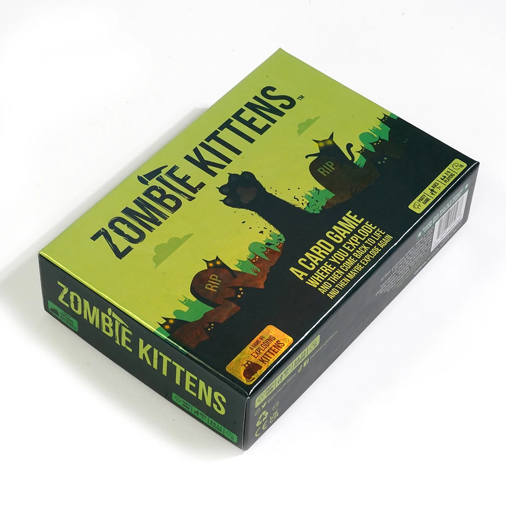 Jeu de cartes de chatons zombies pour adultes et adolescents, divertissement de nuit pour enfants, jeux de famille amusants, 2 à 5 joueurs