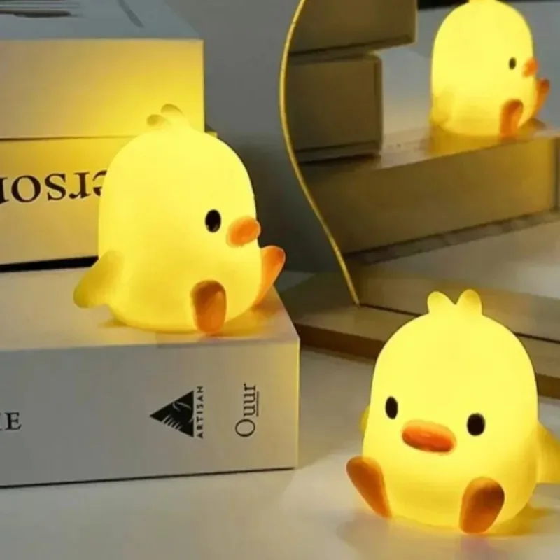 Children's Room Bedside Sleep Light Cute Cartoon Animal Night Light Duck Night Light Bedroom Decoration