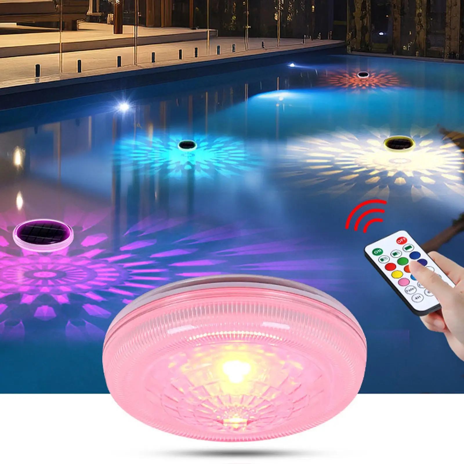 

Solar Powered Light Swimming Pool Colorful Lighting LED for Lawn Events Pond