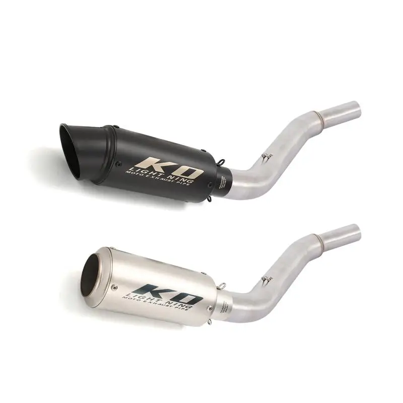 

Для Bajaj NS 200 RS200 Pulsar 200 2015-2024 Pulsar 160 NS160 2018-2024, надеваемая средняя выхлопная труба мотоцикла, наконечник глушителя 51 мм