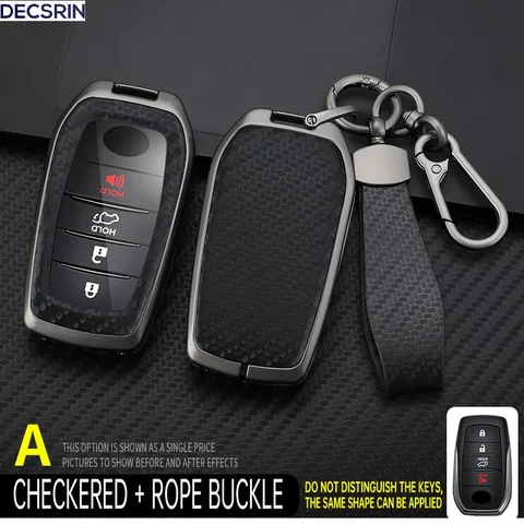 Чехол Для Ключей DECSRIN Для Автомобилей Toyota RAV4, Highlander, Corolla, Hilux, Fortuner, Land Cruiser, Camry