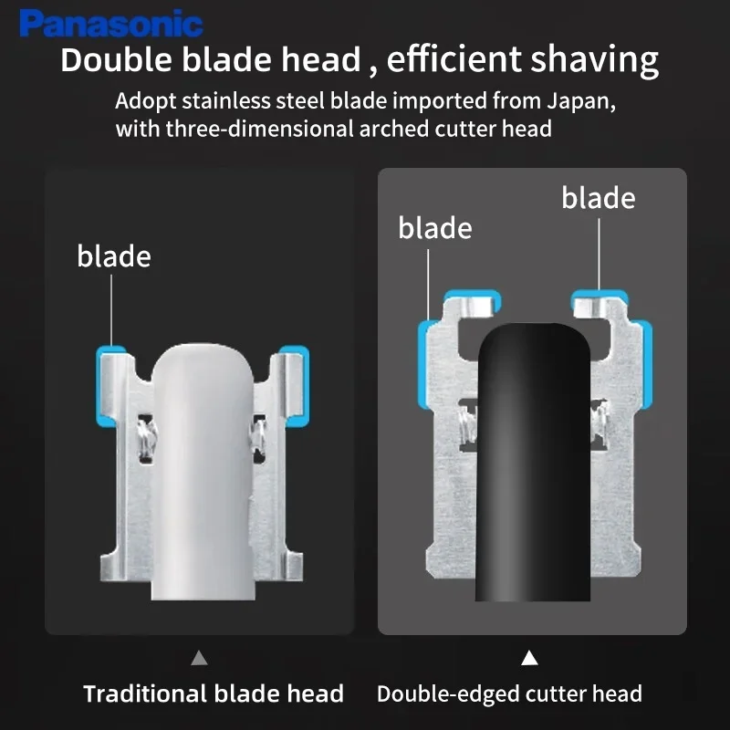 ماكينة تشذيب شعر الأنف الكهربائية من باناسونيك للجنسين، أداة تهذيب الأنف، تعمل بالبطارية الجافة، منظف الأنف والأذن قابل للغسل لكامل الجسم