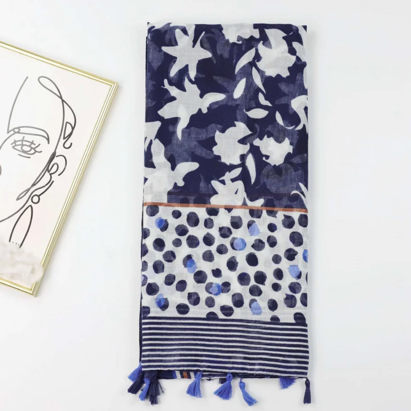 مصنع بيع الحدود الملونة المطبوعة وشاح حريري كثيف بالي الحرير المرأة وشاح طويل الربيع الصيف وشاح شال