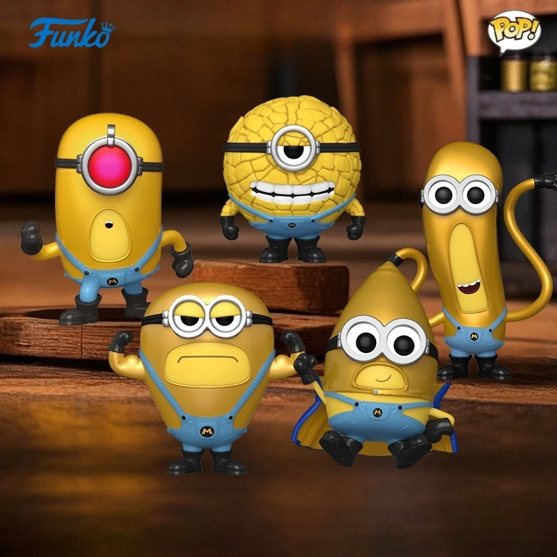 

Despicable Me Anime Figure Mega Minion Mel Jerry Gus Funko Pop Vinyl Figures Collectible Limited Edition Model Kids Toy Gift