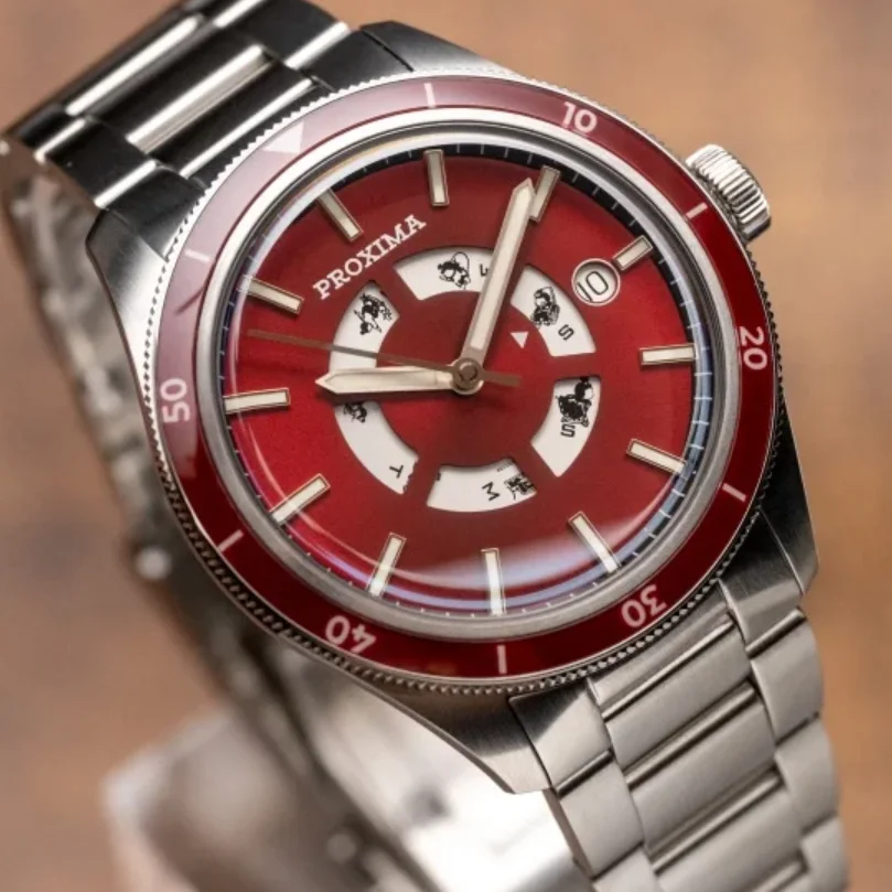 Proxima Men Automatic Watch 39mm Mechanical Wristwatch Diver 200m Waterproof BGW-9 Luminous Sapphire Mirror SW200 Week Date