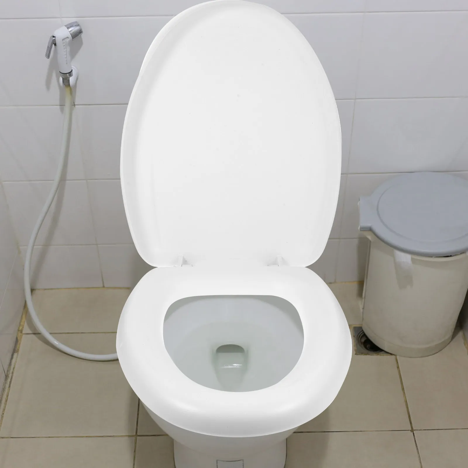 

Thickened Soft Eva Plastic Toilet Seat for Home Bathroom Universal Size Easy Clean Scratch-Resistant Sturdy Long-Lasting Toilet