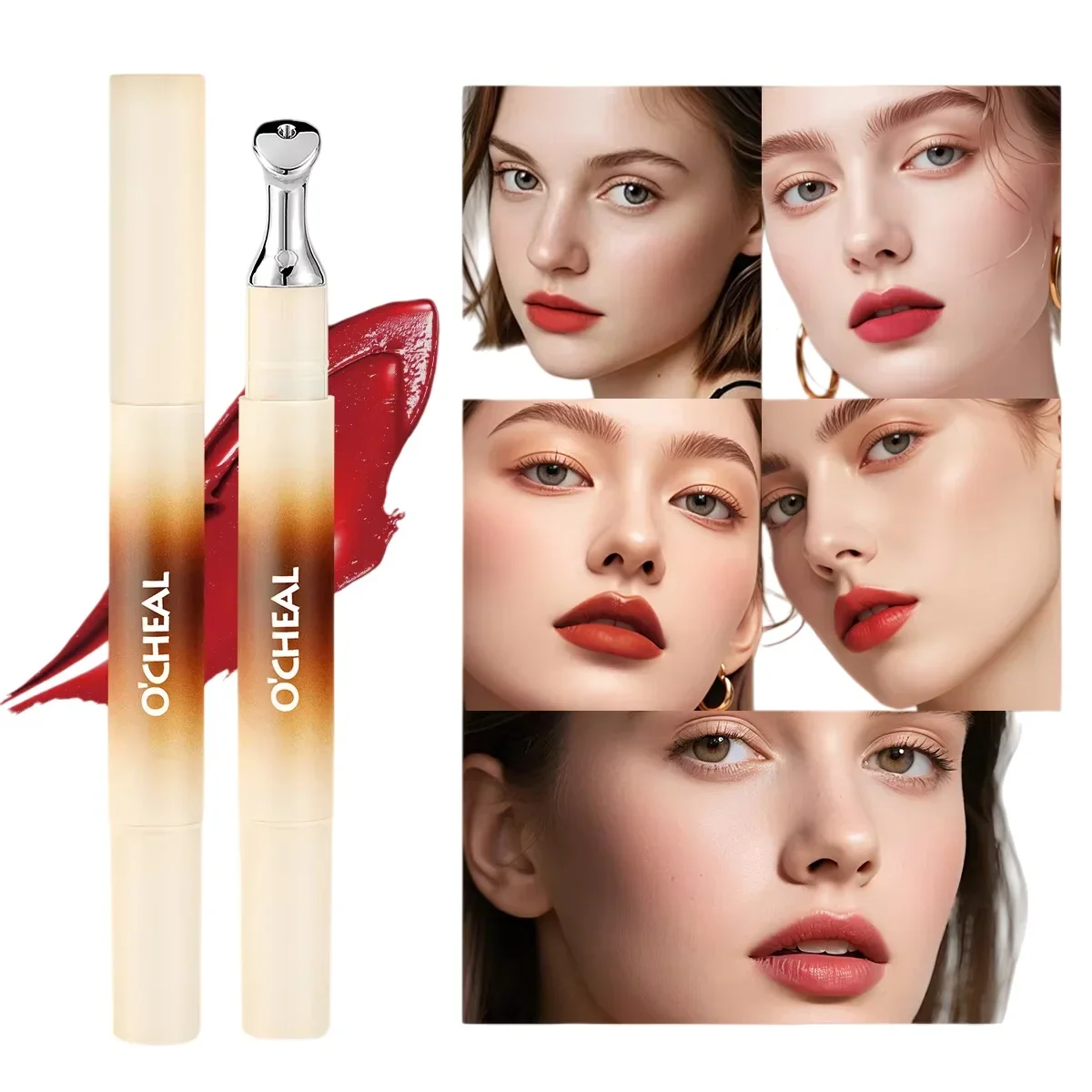 Matte Liquid Lipstick Waterproof Long Lasting Non Transfer Lip Cream Smoothing Moisturizing Gloss Hide Lip Lines