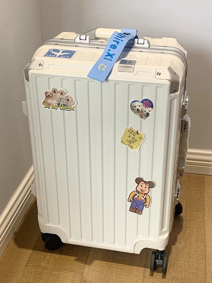 

Durable Aluminum Frame Lage Travel Suitcase ex 20 Inch Small Leather Box New 2025 Model Faionable Trending