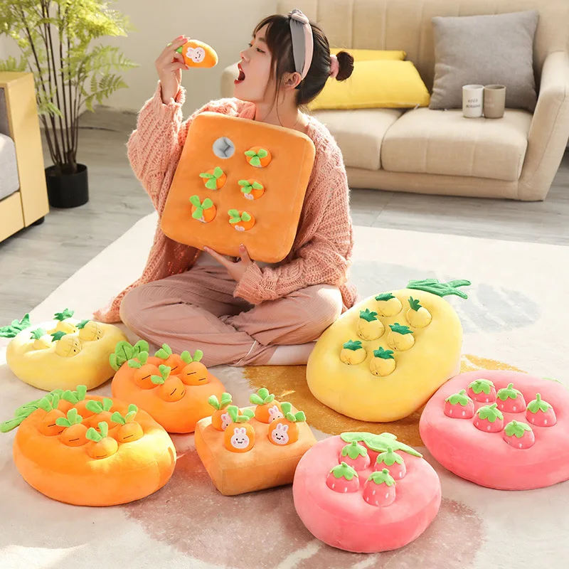 Simulation Pulling Radish Doll Plush Hug Toys Office Sofa Room Car Decoration Toys Hug Pillow Doll Desktop Plush Toy Gifts