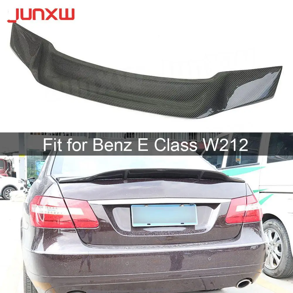 

Carbon Fiber Rear Spoiler For Mercedez Benz E Class W212 E63 E200 E260 E300 E350 Sedan 2010 - 2016 FRP Car Trunk Boot Lid Wings