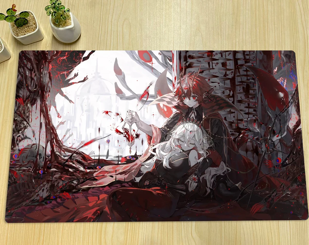 

YuGiOh Playmat Blazing Cartesia, The Virtuous & Aluber The Jester of Despia TCG CCG Board Game Mat Card Game Mat Mouse Pad & Bag