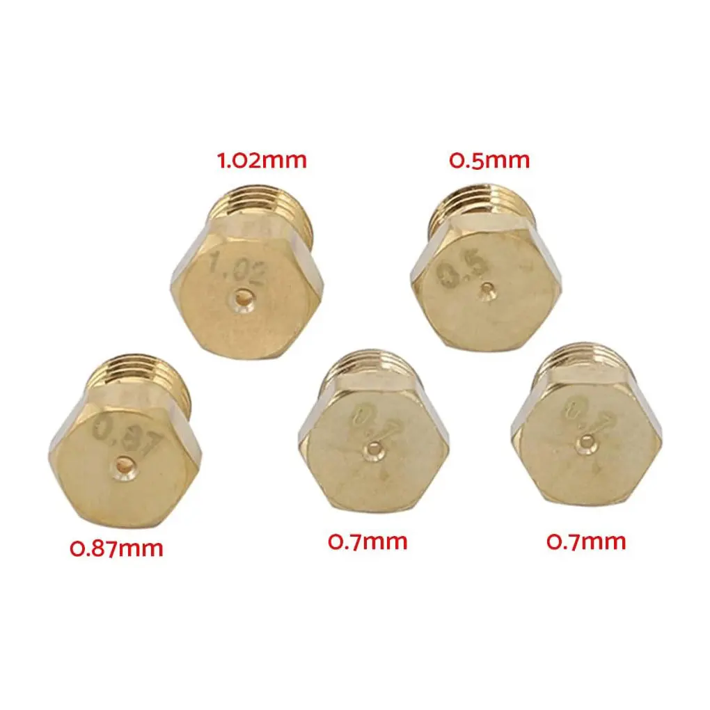 5x Gas Hob LPG Jets Nozzles Kit Jets - Propane G30 Butane G31 Carroll Kit Jets Nozzles Lpg Gas For Propane G30