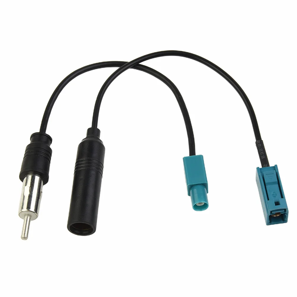 2PCS Car FM AM Stereo Radio Antenna ForFakra Adapters Stereo FM AM Radio Antenna Adapter Cable ForFakra Z To DIN Car Exterior
