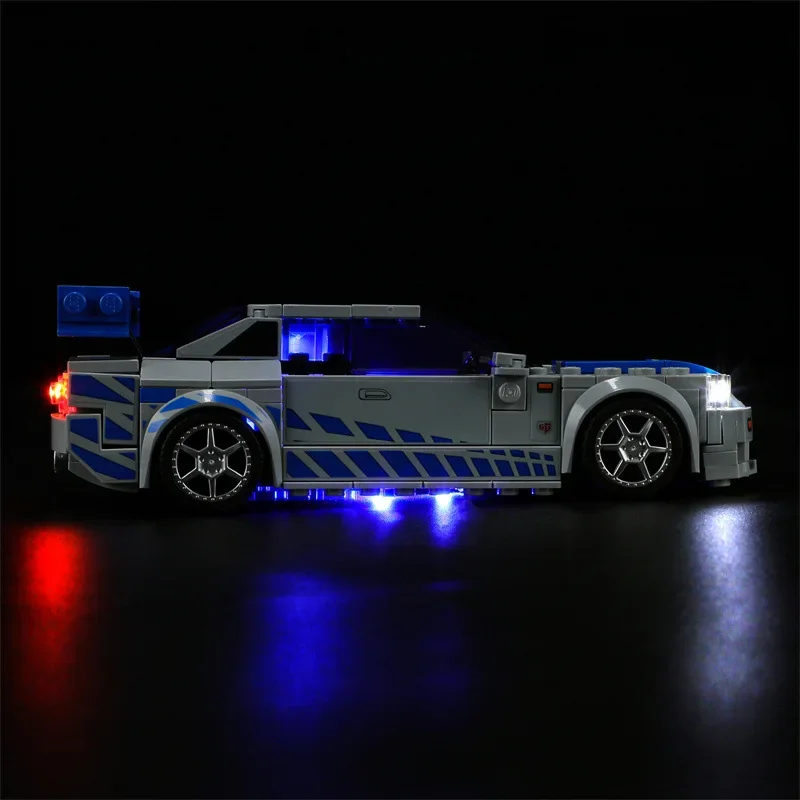 DIY LED Light Kit For LEGO 76917 Speed Champions Skyline GT-R Car  (Only LED Light,Without Blocks Model)