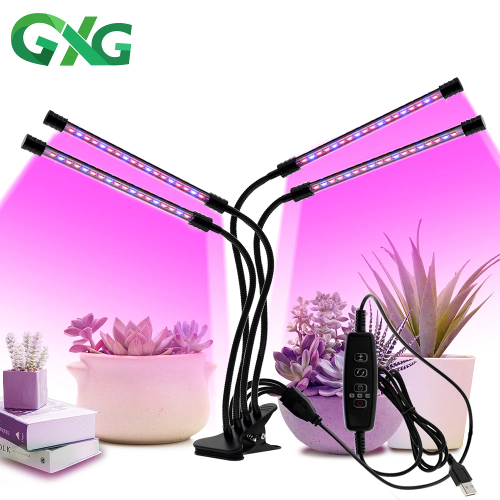 

USB LED Grow Light 5V Full Spectrum Phytolamp With Control Phyto Lamp for Plants Seedlings Flower Tent Greenhouse Hydroponics