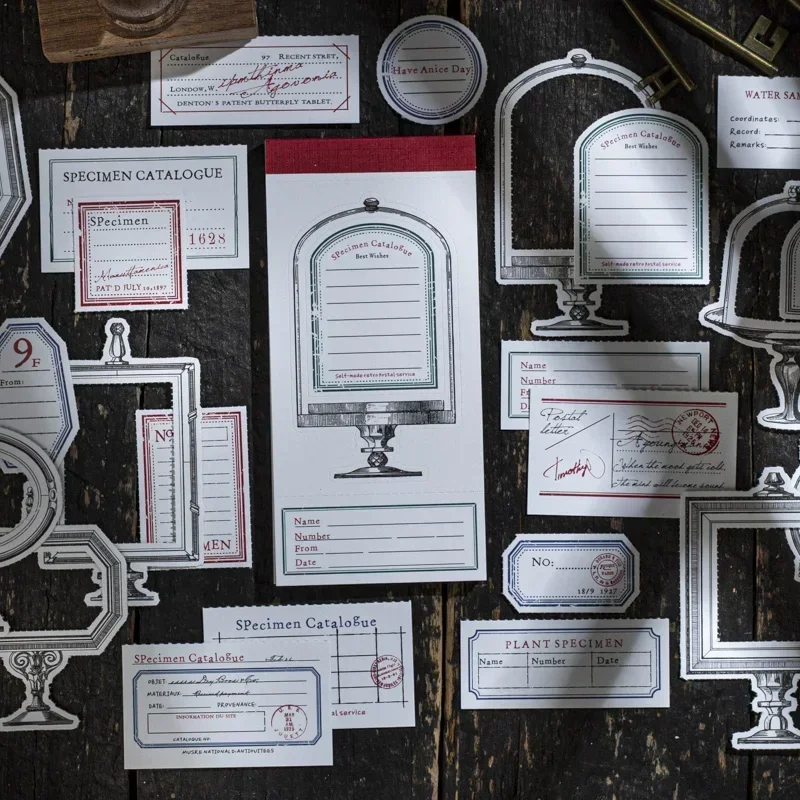 ملصقات زخرفية كلاسيكية لسجل القصاصات ، ديكور القصاصات ، مواد ، ألبوم ، أدوات مكتبية ، عبوة 30 يوميات #2