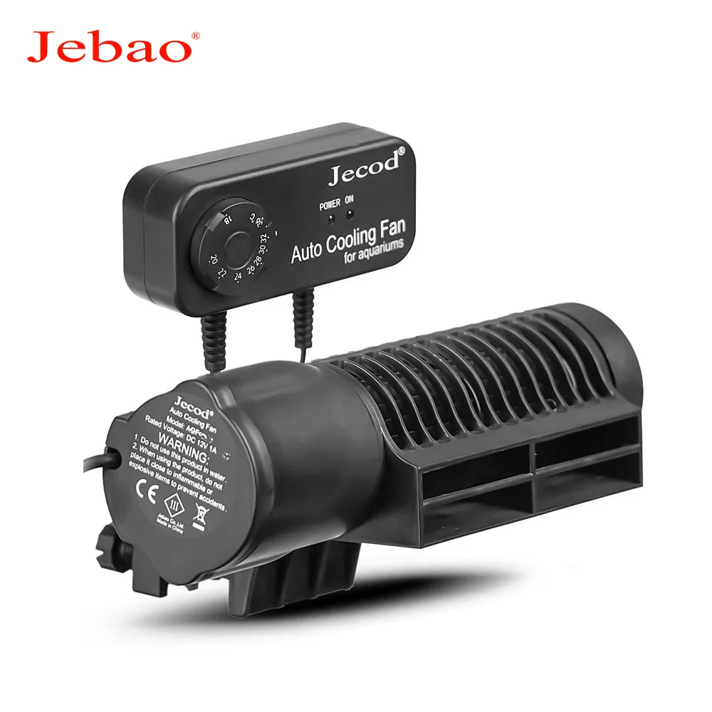 Jebao Jecod ACF-300 ACF-200 DC12V Adjustable Automatic Cooling Fan for Saltwater Freshwater Aquarium Fish Tank