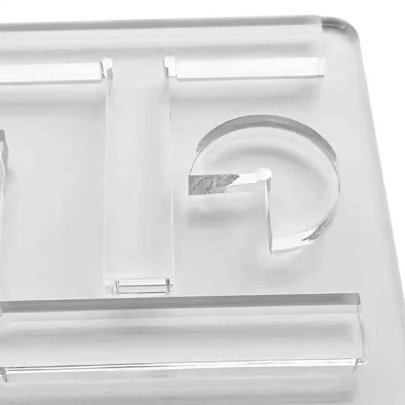 4Pcs Stamp Positioner Ruler Clear Ruler for Shadowing Image Drawing Domestic