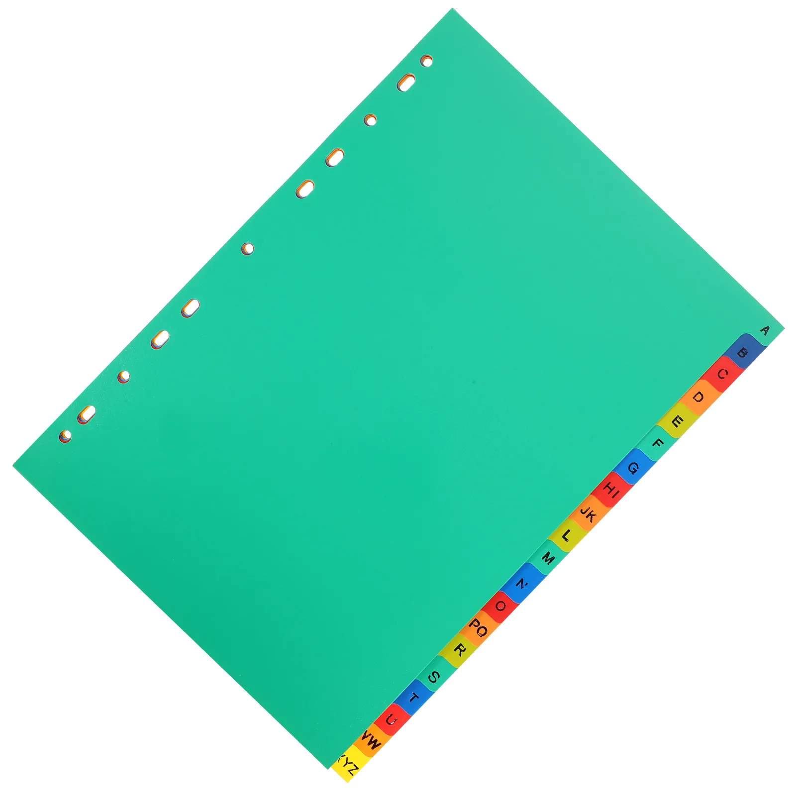21Pcs Colorful Index Dividers Office Binder Tabs Writable Separation Pages for Notebook Planner File Organization