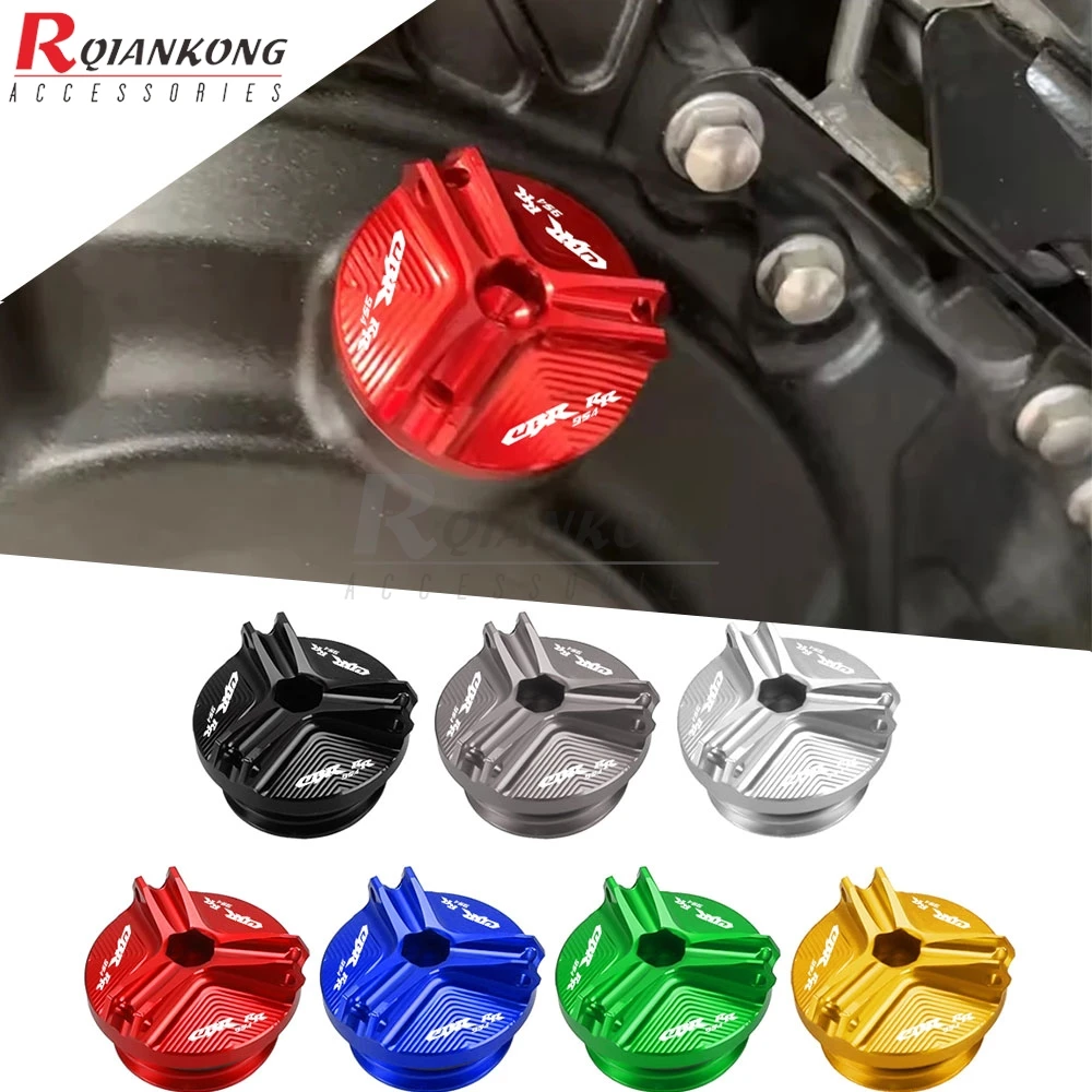 

M19*2.5 Motorcycle Accessories Engine Oil Filter Cup Plug Cover Screws For Honda CBR954RR CBR 954RR CBR954 RR 2002 2003-2017