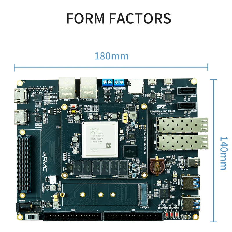 Imagem -04 - Conselho de Desenvolvimento Fpga Fpga Conselho Puzhi Pz-zu15eg-kfb Xilinx Zynq Ultrascale Mpsoc Pcie