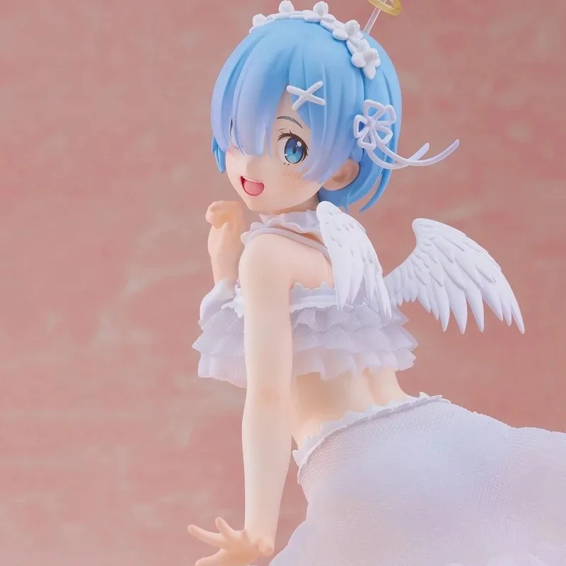 W magazynie Figurka Taito Precious Rem Pretty Tenshi Ver. Re:life in A Different World From Zero 23Cm Kawaii Doll Anime Model Toys