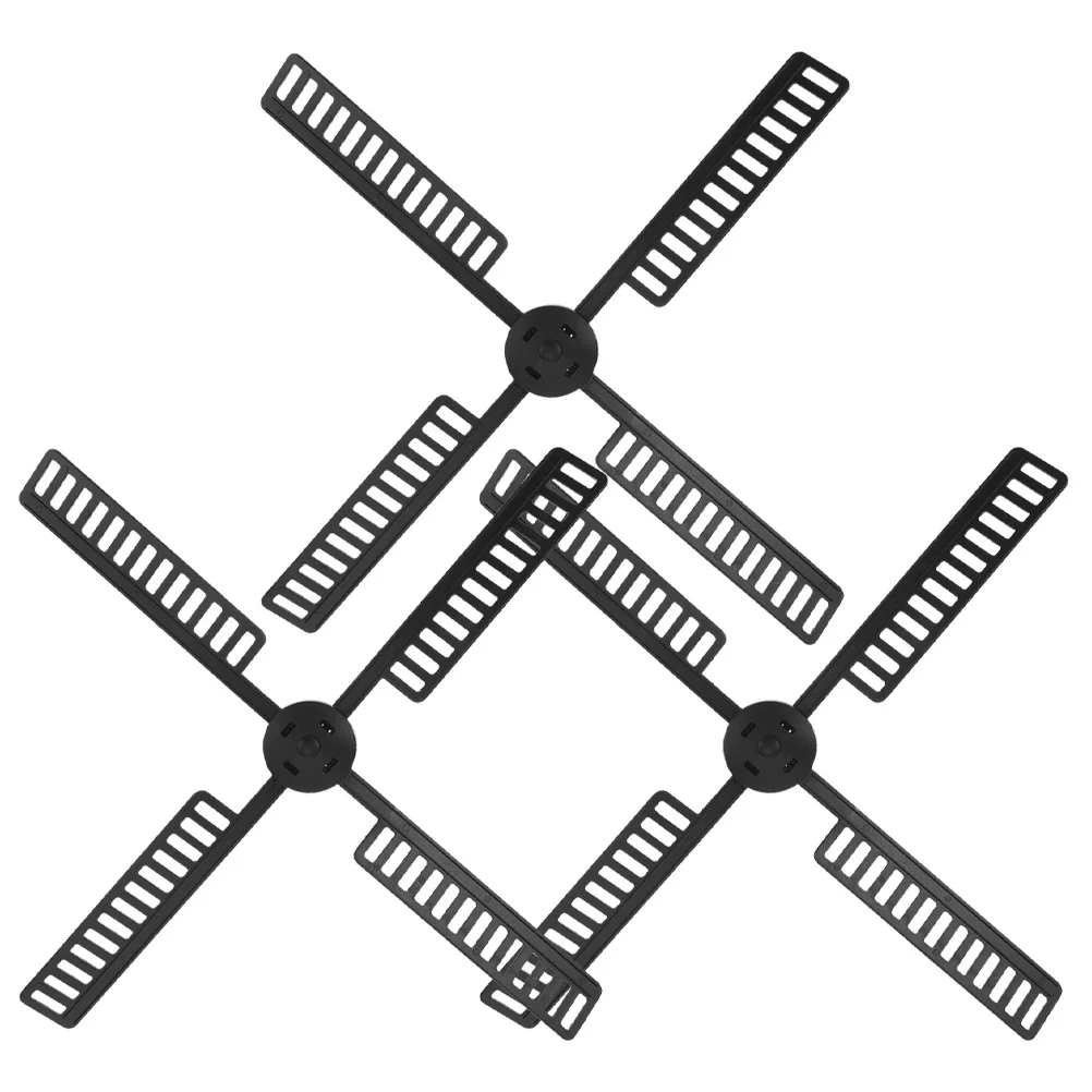 

3Sets Dutch Windmill Solar Blades Outdoor Windmill Accessories Plastic Waterproof Rotating Garden Yard Replacement Decor Parts