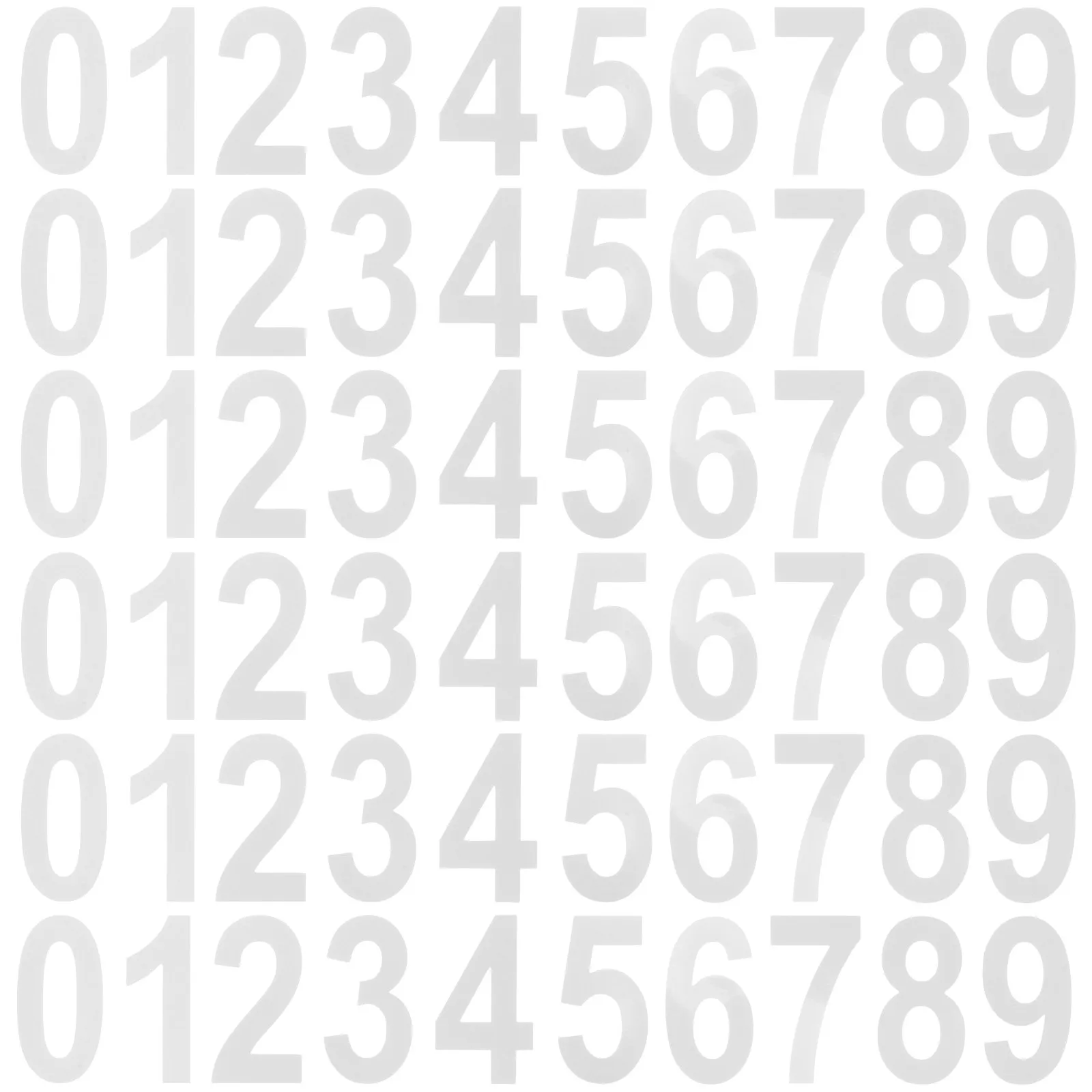 50 Pcs Address Signs for Houses Letter Stickers Diy Apartment Numbers Mailbox Plaque