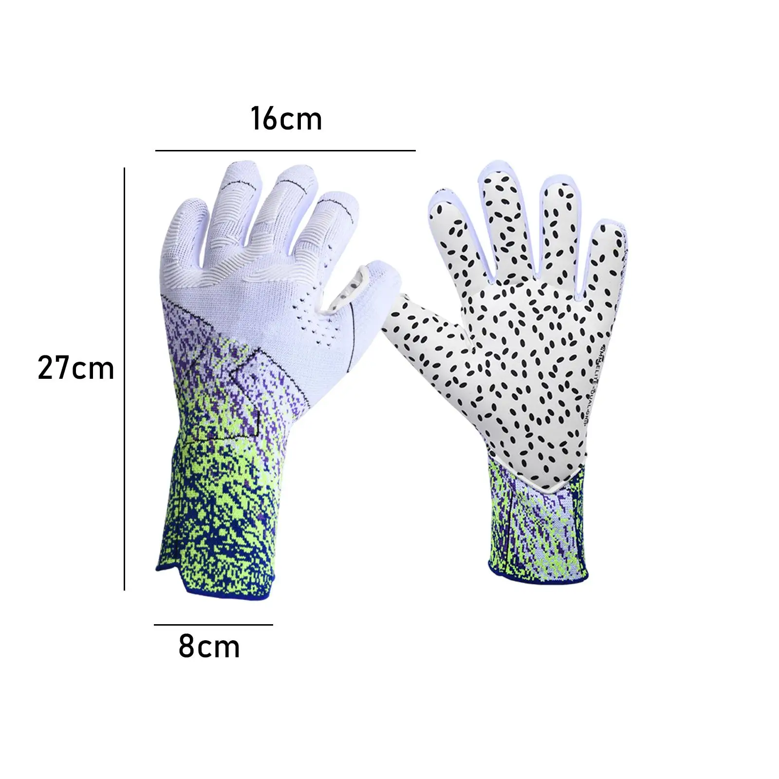 Adults Goalkeeper Gloves Football Gloves Professional Nonslip Polyester Anticollision Finger Protection Soccer Goalie Gloves