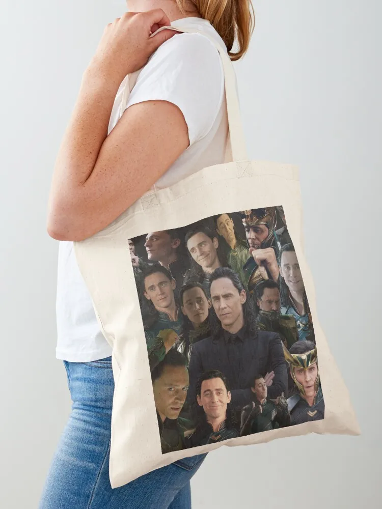 

Tom Hiddleston collage Tote Bag shopper bags woman shopping bag Gift bags supermarket folding bag