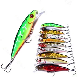 Señuelo de Pesca Minnow, cebo duro flotante Wobbler Jig Bait Crankbait, carpa, lubina a rayas, aparejos de Pesca SwimBait, 88mm, 9,2g, 1 pieza