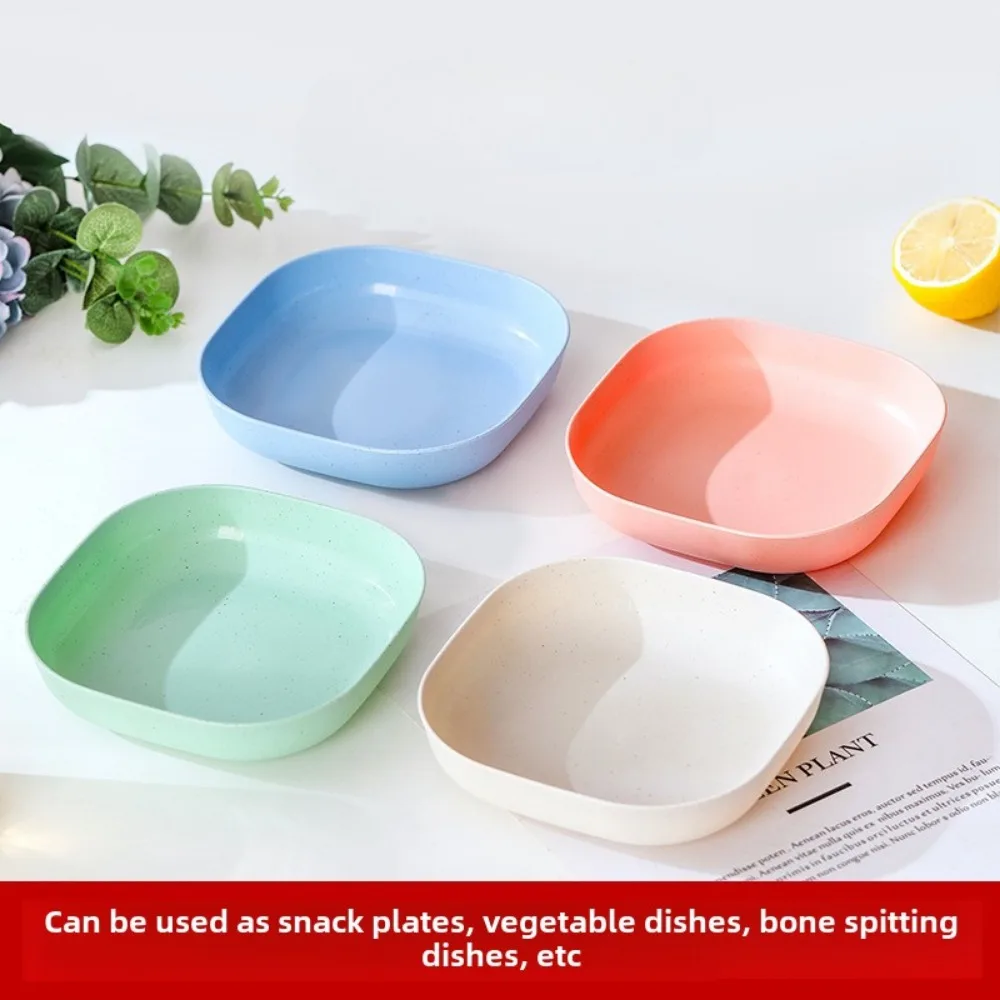 

Wheat Straw Bone Plate Dipping Sauce Spitting Bone Plate Plastic PP Household Fruit Plate Vegetable Plate Dining Plate Supplies